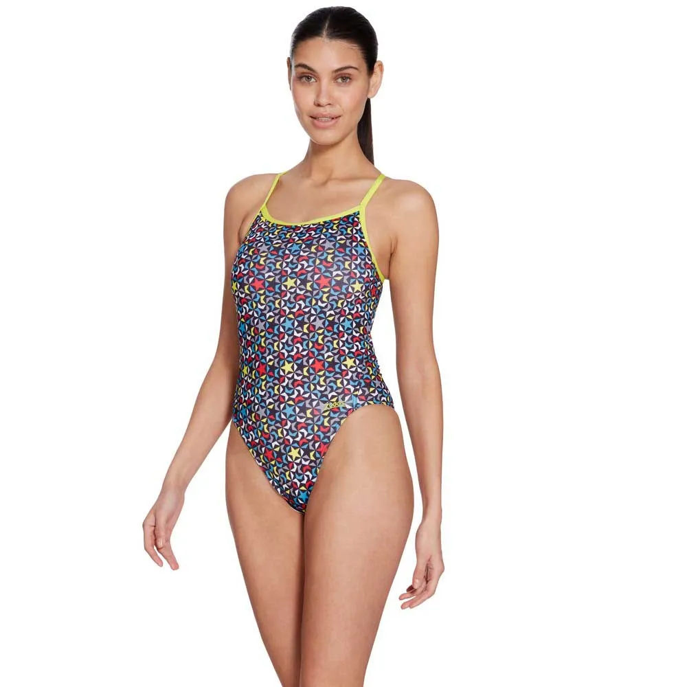 Zoggs Printed Rayback E Plus Badeanzug female Zoggs Printed Rayback E Plus Badeanzug female