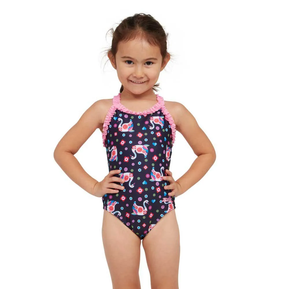 Zoggs Ruffle Crossback Badeanzug Zoggs Ruffle Crossback Badeanzug