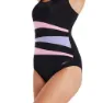 Zoggs Sumatra Adjustable Scoopback Badeanzug female, Black / pink / lilac