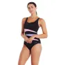 Zoggs Sumatra Adjustable Scoopback Badeanzug female, Black / pink / lilac
