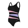 Zoggs Sumatra Adjustable Scoopback Badeanzug female, Black / pink / lilac