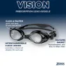 Zoggs Vision Schwimmbrille Mit Spiegelglas, Black black / clear, One Size