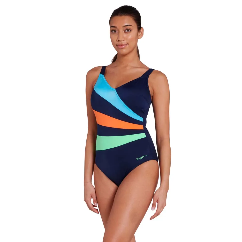 Zoggs Wrap Panel Classicback Badeanzug Zoggs Wrap Panel Classicback Badeanzug