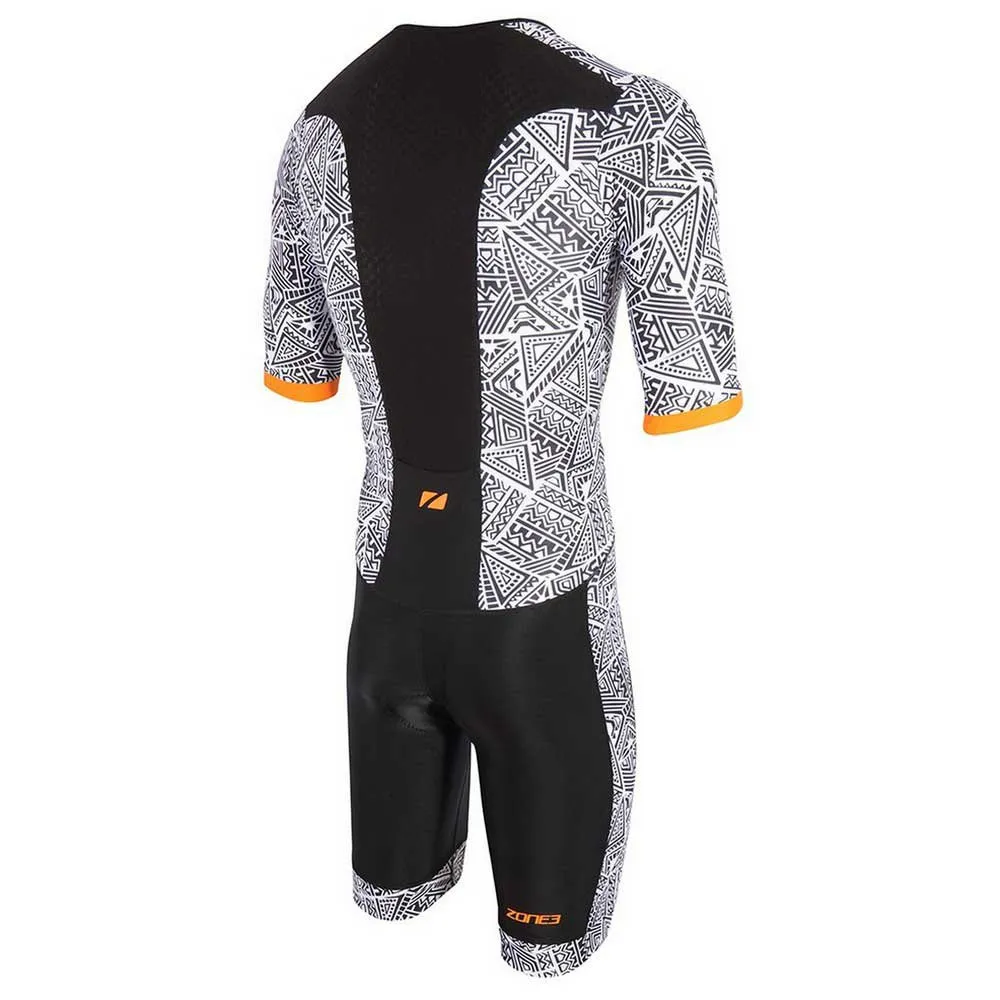 Zone3 Activate+ Kona Speed Kurzarm-trisuit male, Black / white / orange Zone3 Activate+ Kona Speed Kurzarm-trisuit male, Black / white / orange