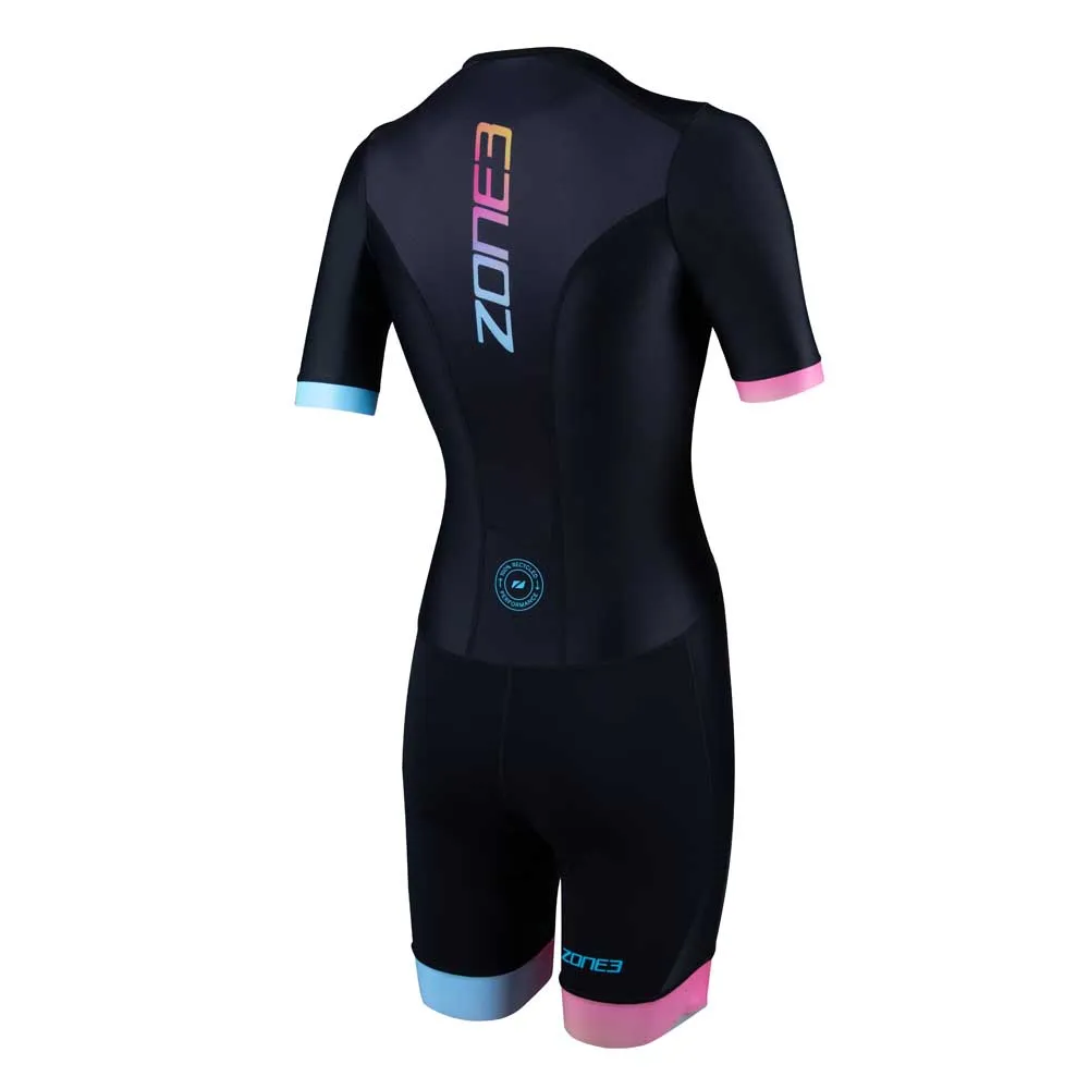 Zone3 Activate+ Kurzarm-trisuit Refurbished female, Black / neon