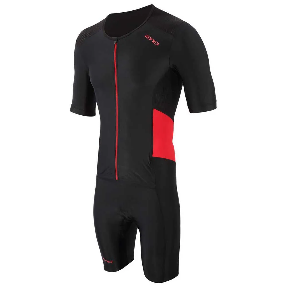 Zone3 Activate Kurzarm-trisuit Refurbished male, Black / red
