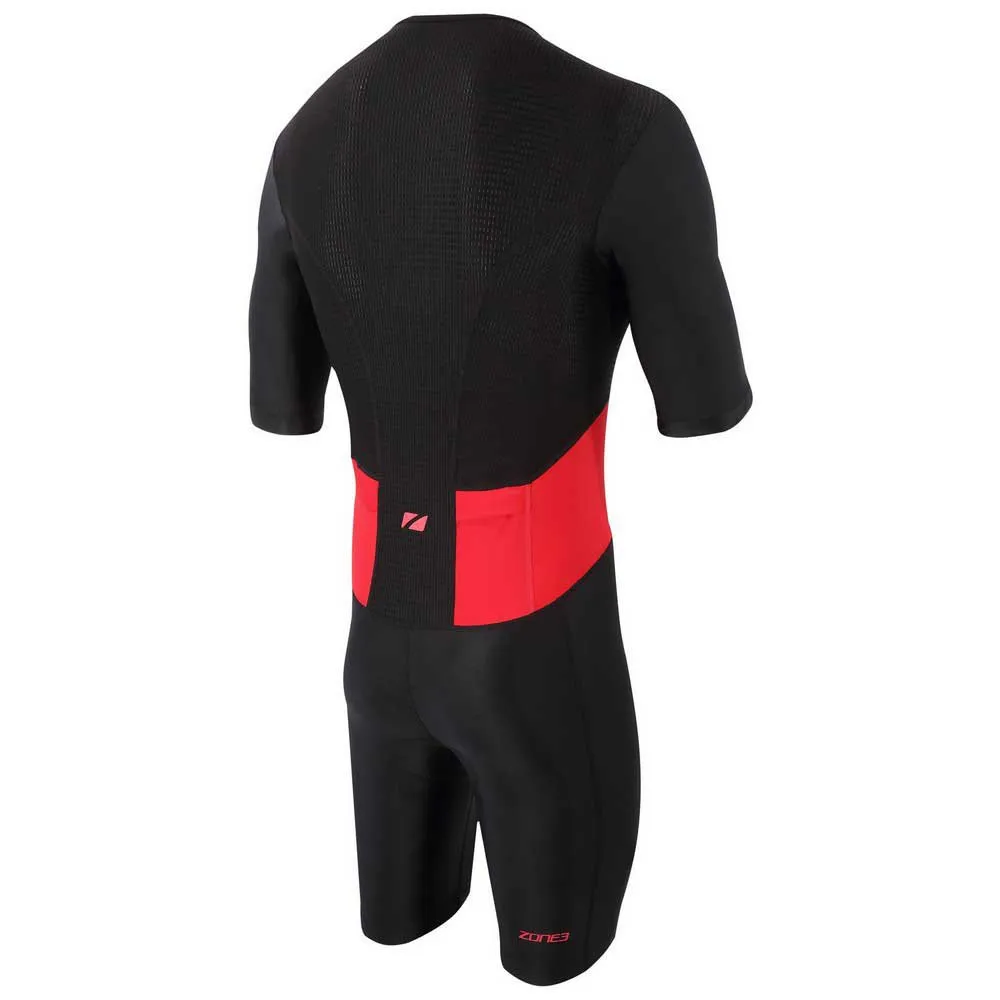 Zone3 Activate Kurzarm-trisuit Refurbished male, Black / red