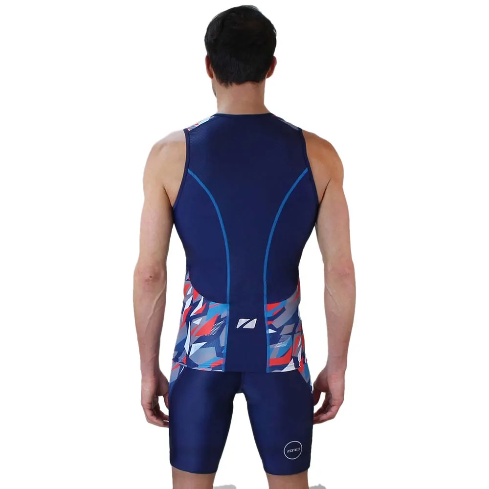 Zone3 Activate Plus Zinc Burst ärmelloses Triathlon-trikot, Zinc burst, XS Zone3 Activate Plus Zinc Burst ärmelloses Triathlon-trikot, Zinc burst, XS
