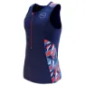Zone3 Activate Plus Zinc Burst ärmelloses Triathlon-trikot, Zinc burst, XS