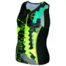 Zone3 Adventure ärmelloses Triathlon-trikot, Black / green / yellow