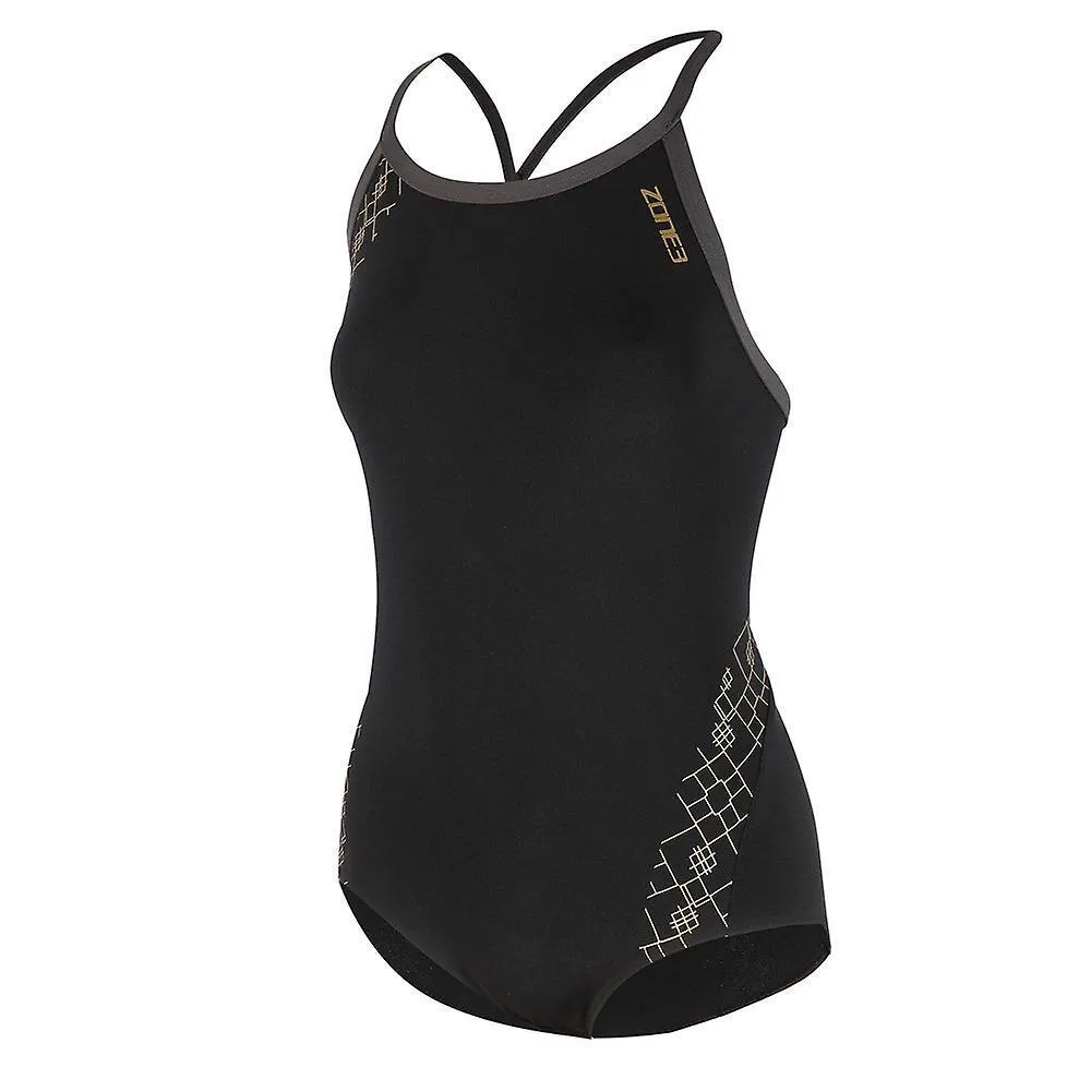 Zone3 Iconic Bound Badeanzug, Black / gold Zone3 Iconic Bound Badeanzug, Black / gold