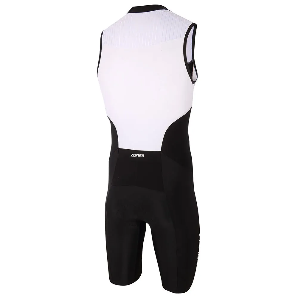 Zone3 Lava Long Distance Tri ärmelloser Triathlonanzug male, Black / white / red Zone3 Lava Long Distance Tri ärmelloser Triathlonanzug male, Black / white / red