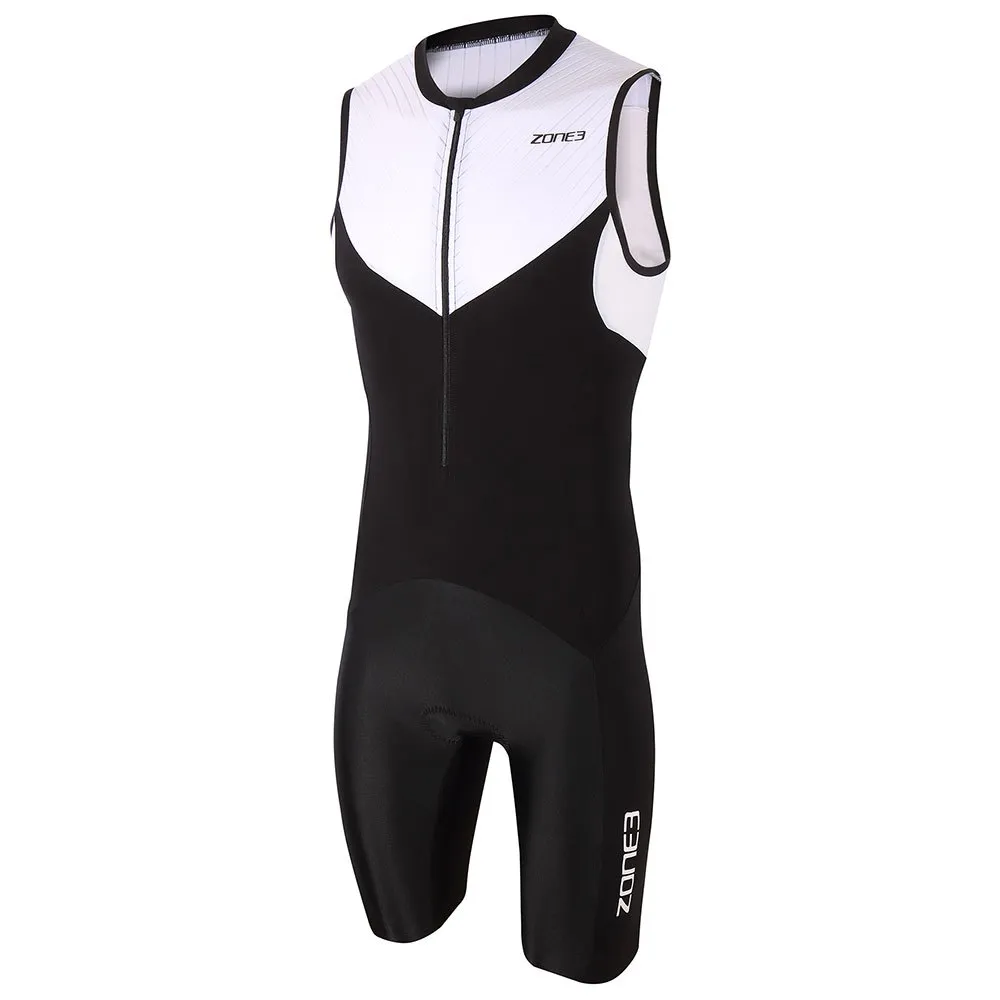 Zone3 Lava Long Distance Tri ärmelloser Triathlonanzug male, Black / white / red Zone3 Lava Long Distance Tri ärmelloser Triathlonanzug male, Black / white / red