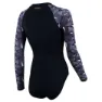 Zone3 Open Water Swim Renew Langarm-badeanzug, Black / white