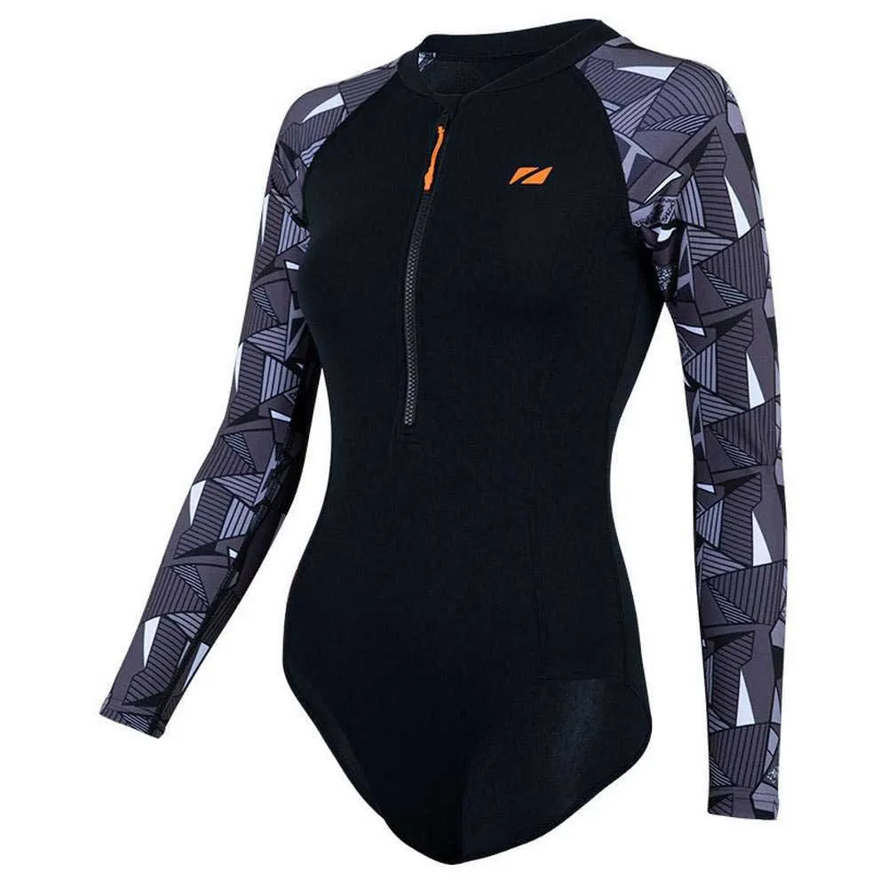 Zone3 Open Water Swim Renew Langarm-badeanzug female, Black / white Zone3 Open Water Swim Renew Langarm-badeanzug female, Black / white