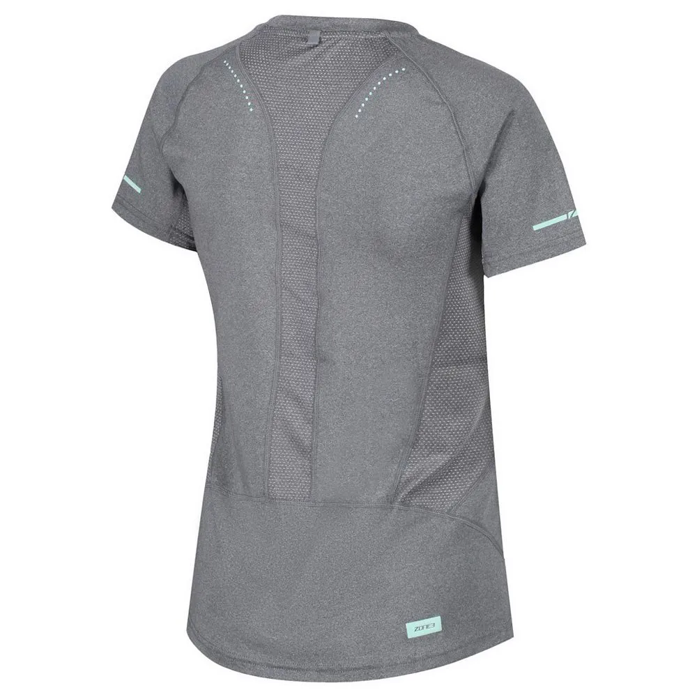 Zone3 Power Burst Xrc Kurzarm-t-shirt female, Grey speck / mint