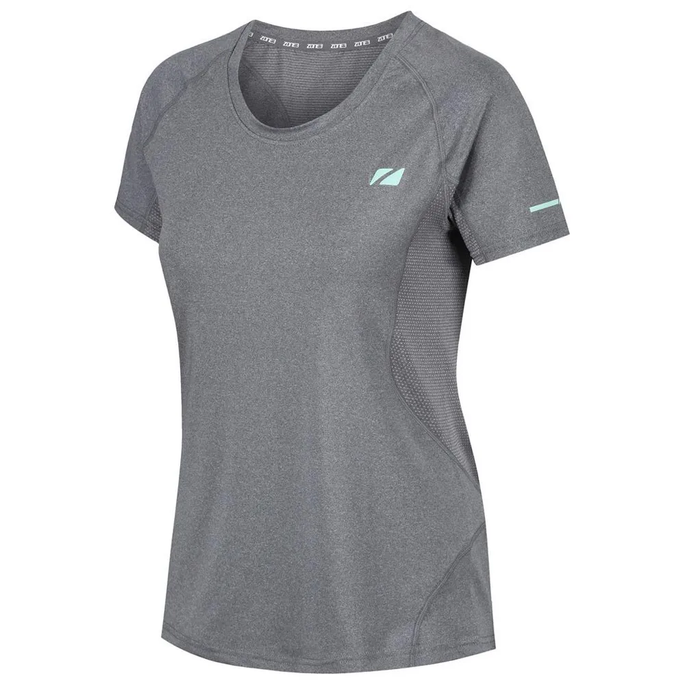 Zone3 Power Burst Xrc Kurzarm-t-shirt female, Grey speck / mint