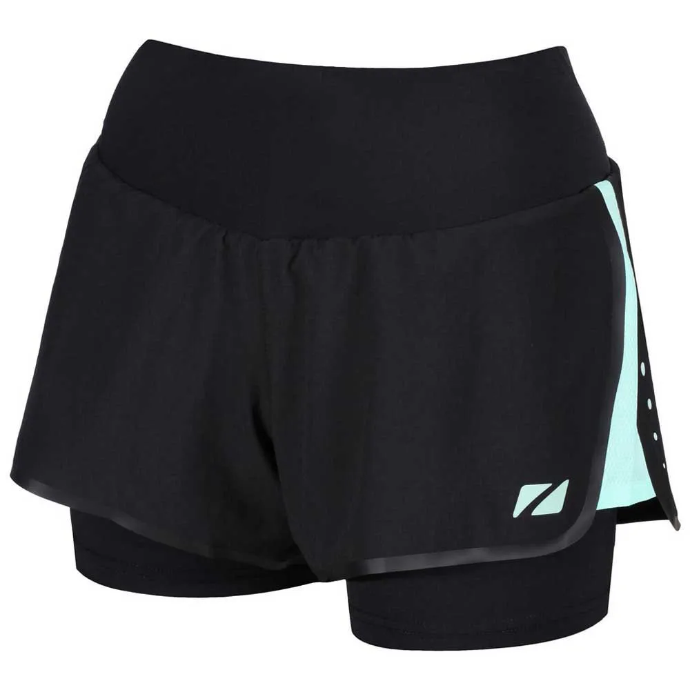 Zone3 Rx3 Compression 2 In 1 Kurze Hose female, Black / mint Zone3 Rx3 Compression 2 In 1 Kurze Hose female, Black / mint
