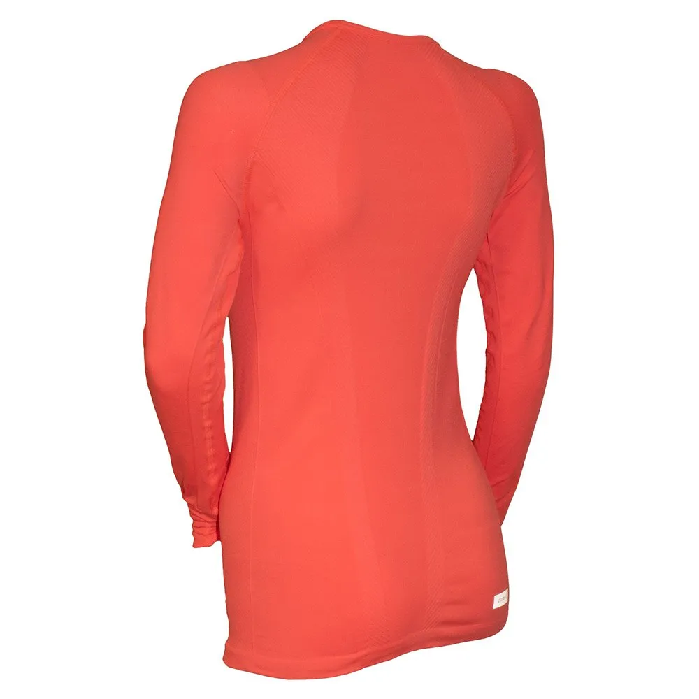 Zone3 Seamless Langarm-baselayer, Hi-vis coral