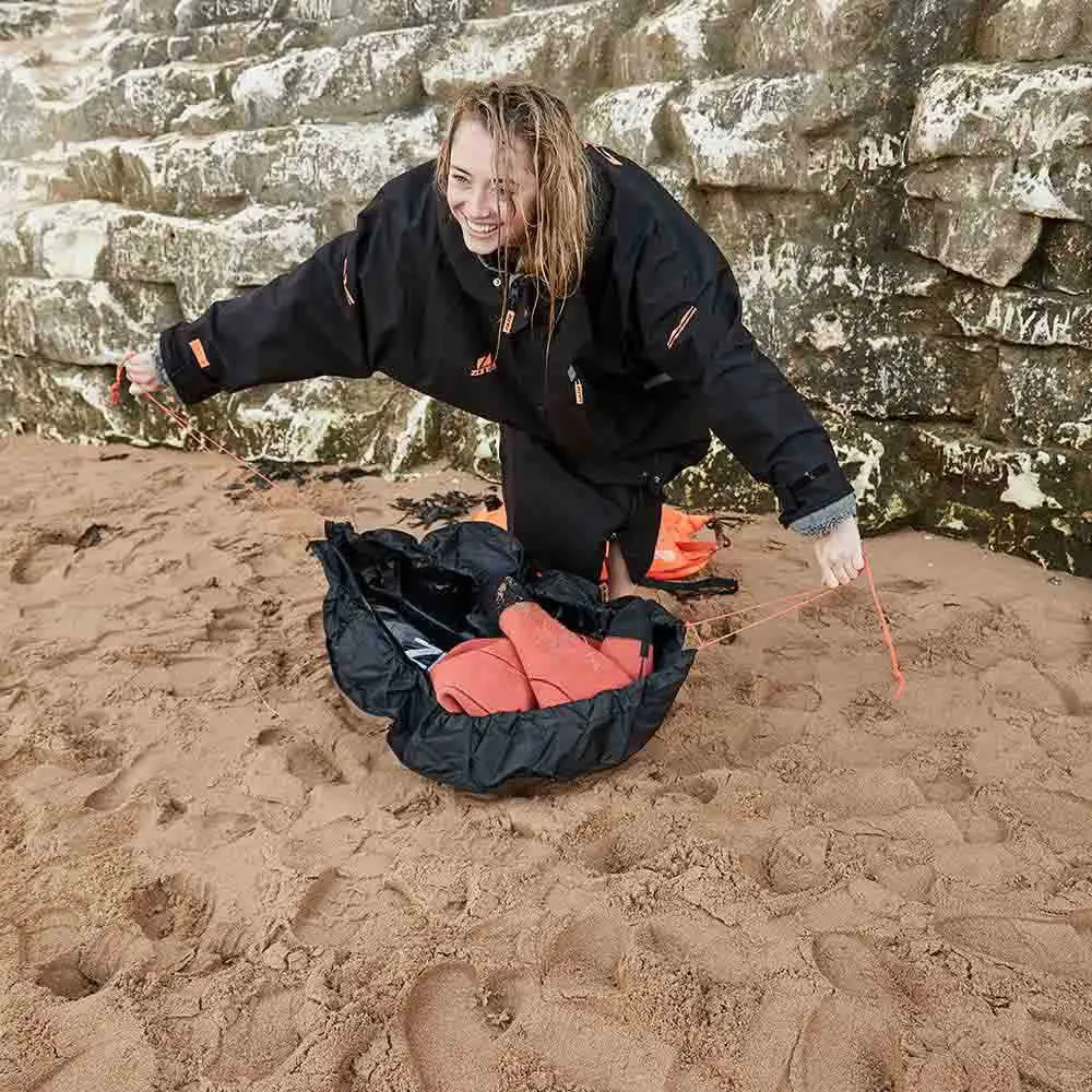 Zone3 Surf-poncho, Black, One Size Zone3 Surf-poncho, Black, One Size