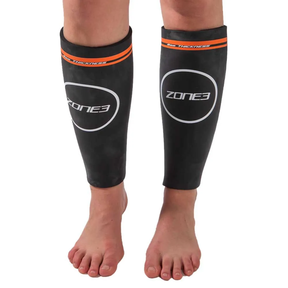 Zone3 Wadenwärmer 5 Mm, Black / orange, S Zone3 Wadenwärmer 5 Mm, Black / orange, S
