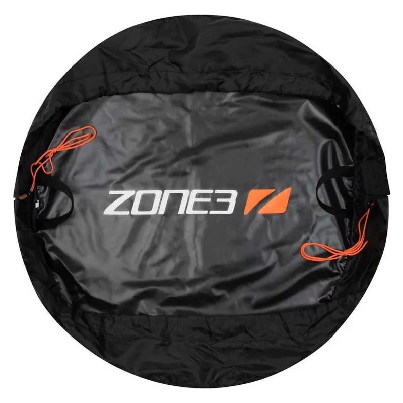 Zone3 Wetsuit Surf-poncho, Black / orange, One Size Zone3 Wetsuit Surf-poncho, Black / orange, One Size