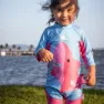 Zoocchini Hai Baby Langarm Badeanzug Upf 50, Pink, 6-12MON