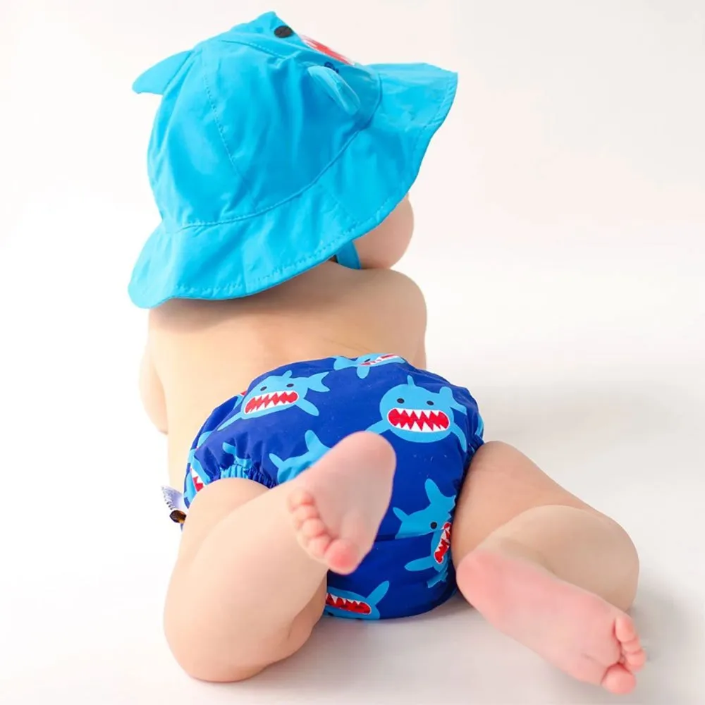 Zoocchini Haifisch-schwimmwindel Mit Upf 50