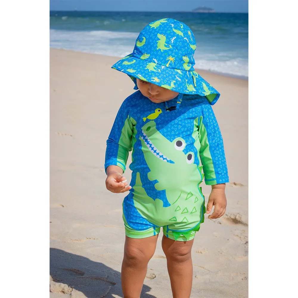 Zoocchini Krokodil Baby Langarm Badeanzug Upf 50, Multicolor, 6-12MON Zoocchini Krokodil Baby Langarm Badeanzug Upf 50, Multicolor, 6-12MON