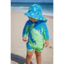 Zoocchini Krokodil Baby Langarm Badeanzug Upf 50, Multicolor, 6-12MON