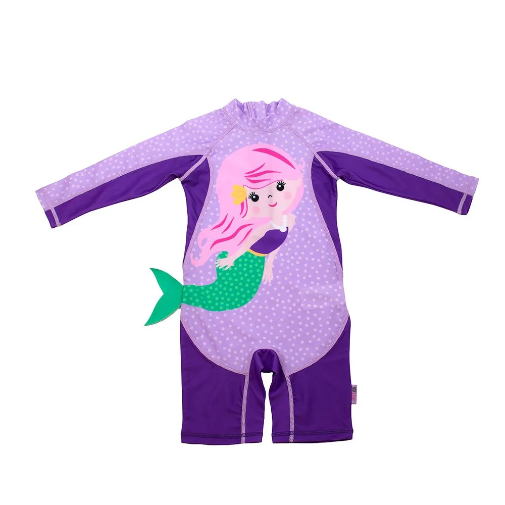 Zoocchini Siren Baby Langarm-badeanzug Upf 50 Zoocchini Siren Baby Langarm-badeanzug Upf 50
