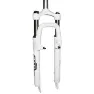 Zoom MTB-Federgabel einstellbar-blockierbar glatter Drehpunkt 285mm 1''1-8-28,6 außen kompatibel v-brake-disc 386MLO Unisex, weiß, Ø28.6mm x 26"