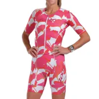 Zoot Aero Full Zip Blooms Kurzarm-trisuit Zoot Aero Full Zip Blooms Kurzarm-trisuit