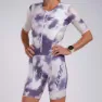 Zoot Aero Full Zip Moonlight Kurzarm-trisuit female, White / purple