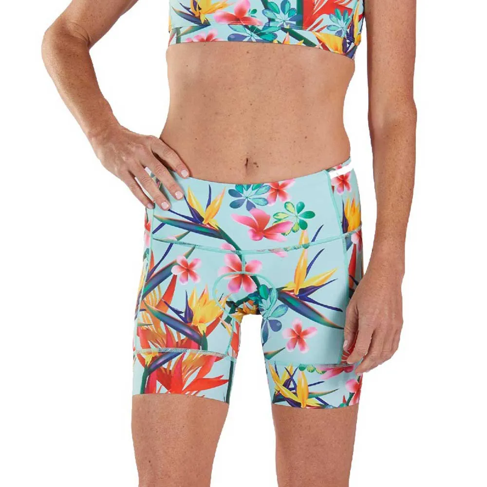Zoot Ltd 6´´ 83 19 Radhose, Light green / flowes Zoot Ltd 6´´ 83 19 Radhose, Light green / flowes