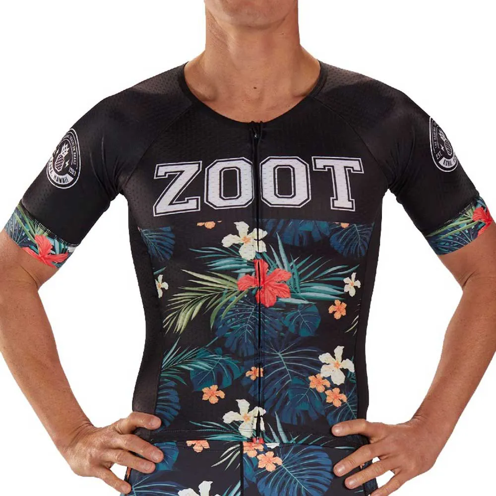 Zoot Ltd Aero 83 19 Kurzarm-radtrikot, Black / flowers Zoot Ltd Aero 83 19 Kurzarm-radtrikot, Black / flowers