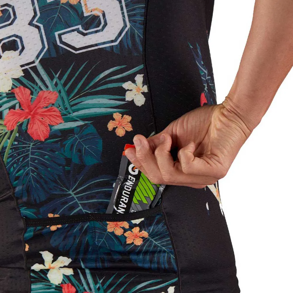 Zoot Ltd Aero 83 19 Kurzarm-radtrikot, Black / flowers Zoot Ltd Aero 83 19 Kurzarm-radtrikot, Black / flowers
