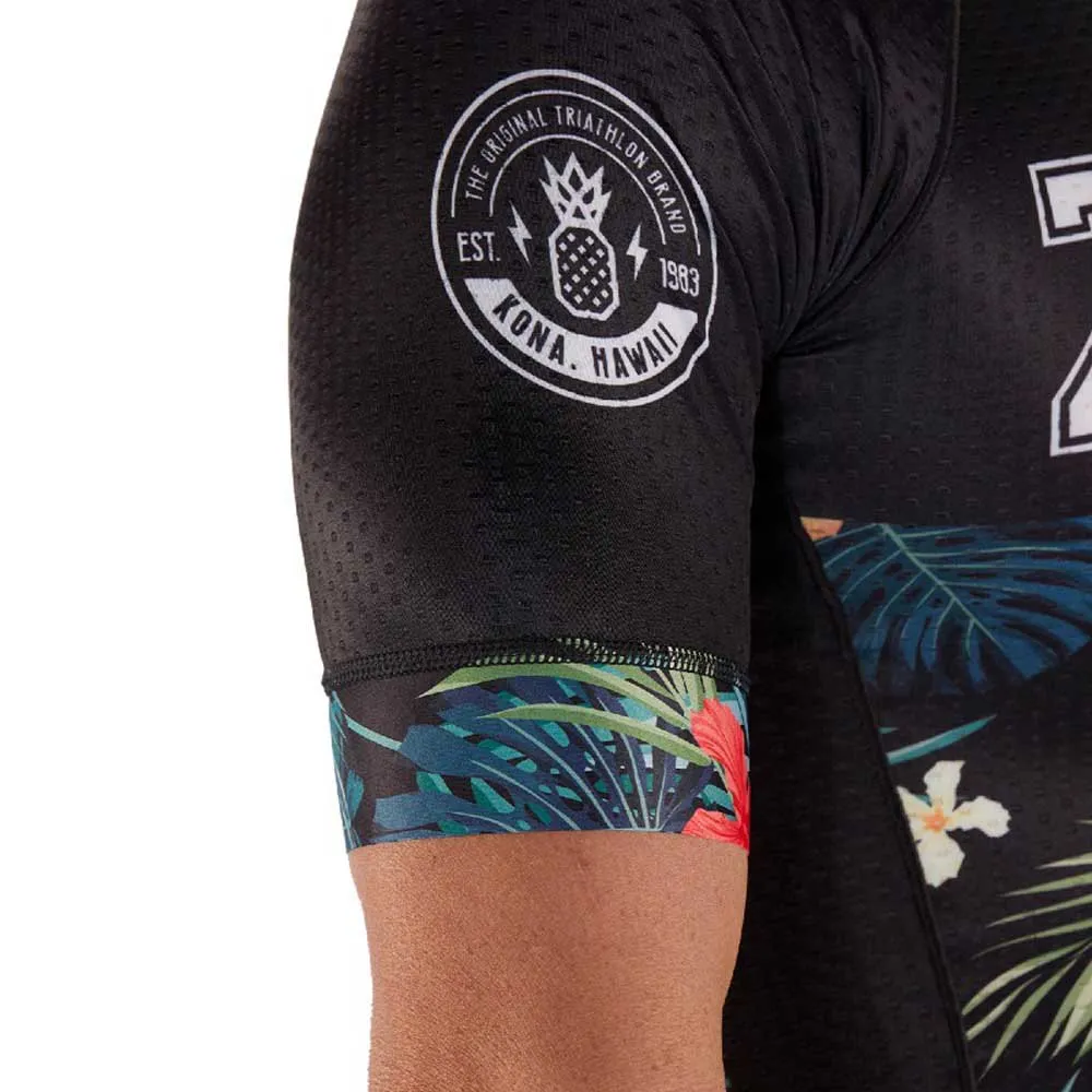 Zoot Ltd Aero 83 19 Kurzarm-radtrikot, Black / flowers Zoot Ltd Aero 83 19 Kurzarm-radtrikot, Black / flowers