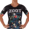 Zoot Ltd Aero 83 19 Kurzarm-radtrikot, Black / flowers, S