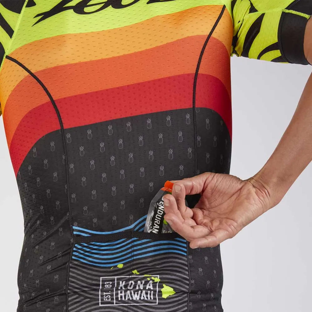 Zoot Ltd Aero Ali´i 19 Kurzarm-radtrikot, Black / yellow, S