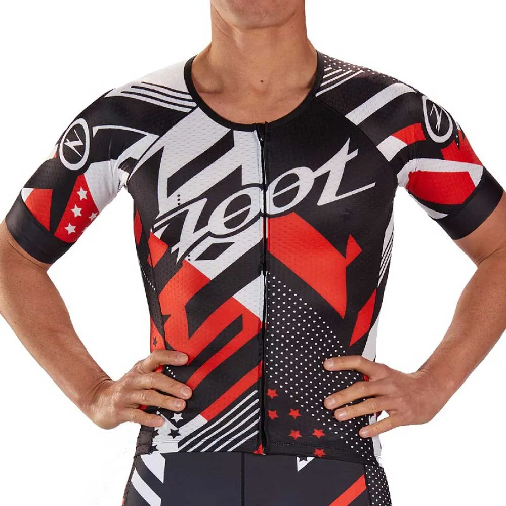 Zoot Ltd Aero Team 19 Kurzarm-radtrikot, Black / white / red Zoot Ltd Aero Team 19 Kurzarm-radtrikot, Black / white / red