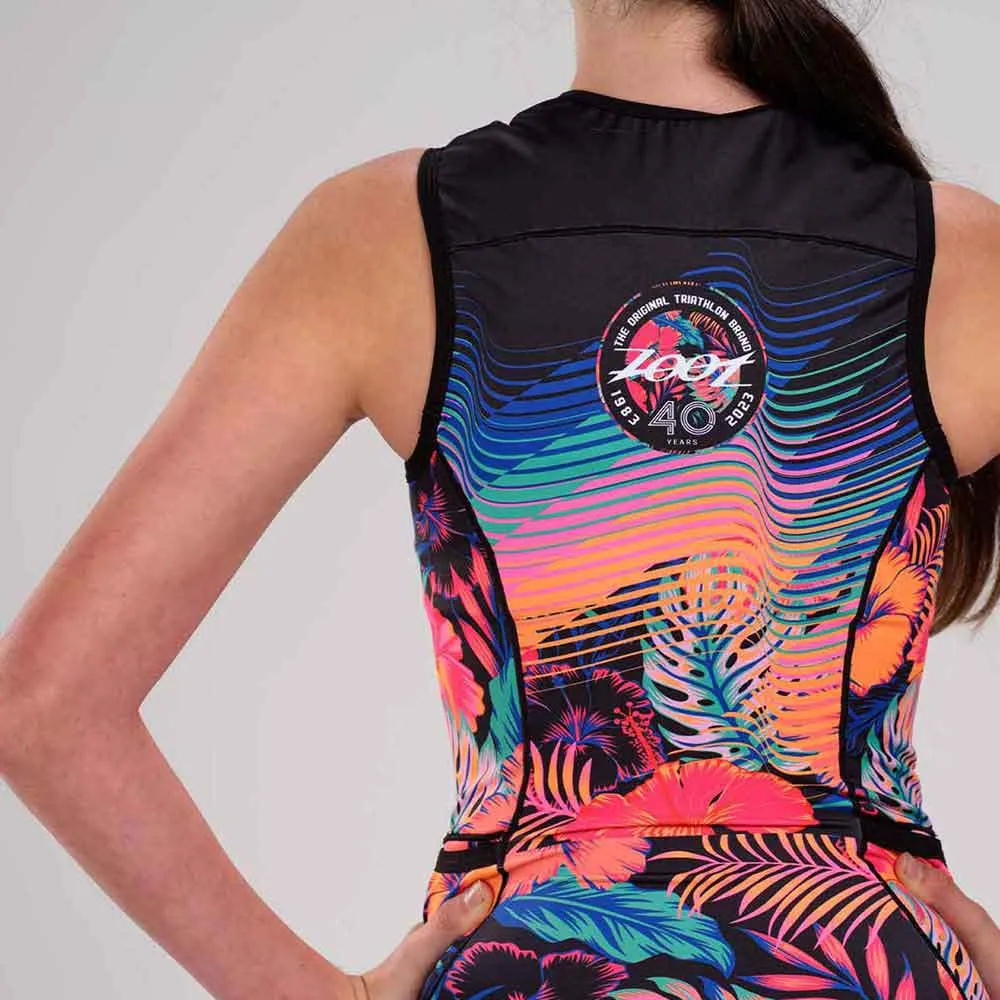 Zoot Ltd Protégé Tri ärmelloser Triathlonanzug unisex, 40 years pink