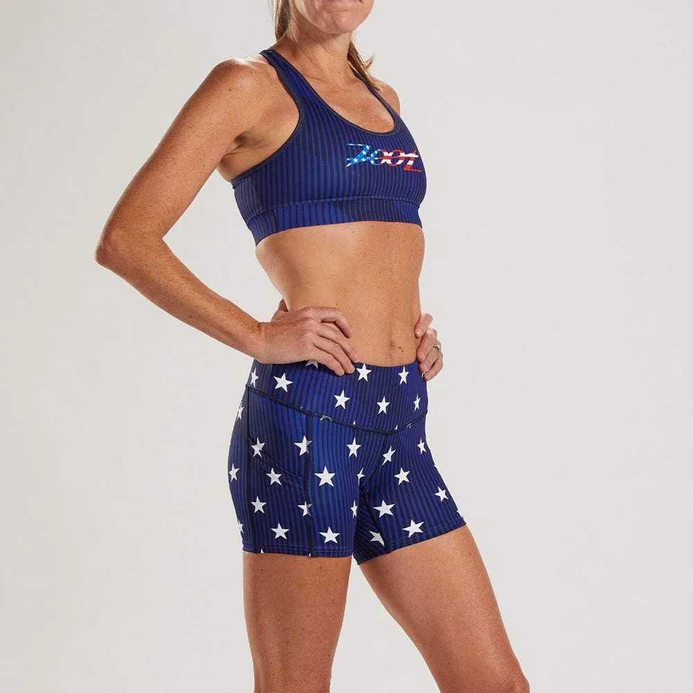Zoot Ltd Pulse Kurze Leggings female, Stars & stripes Zoot Ltd Pulse Kurze Leggings female, Stars & stripes