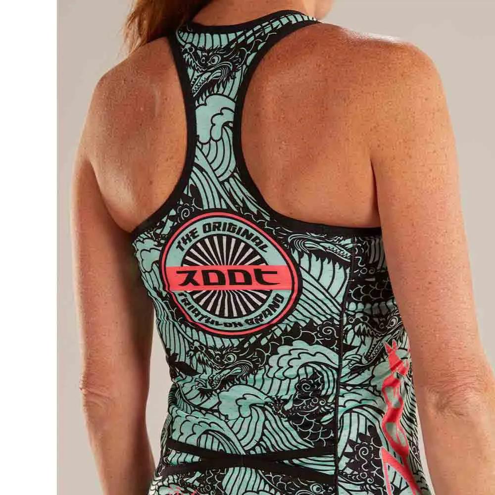 Zoot Ltd Racerback Tokyo Ärmelloses Trikot, Black / green, XXL Zoot Ltd Racerback Tokyo Ärmelloses Trikot, Black / green, XXL