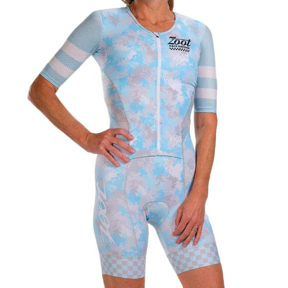 Zoot Race Division Kurzarm-trisuit female, Blue / grey Zoot Race Division Kurzarm-trisuit female, Blue / grey