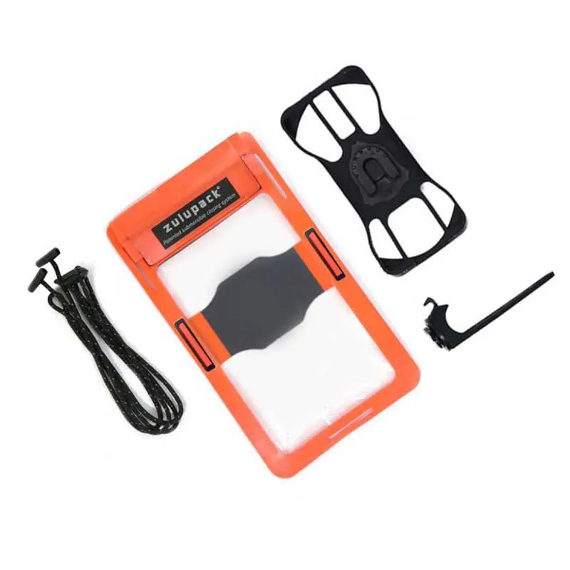 Zulupack Twist & Ride Lenkertelefonhalterung, Black / orange, One Size Zulupack Twist & Ride Lenkertelefonhalterung, Black / orange, One Size